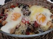 Huevos sanfaina gratinada