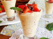 Mousse limón fresas chocolate