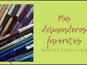 EYELINERS FAVORITOS: Marcas swatches.