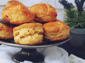 Scones chocolate blanco arándanos