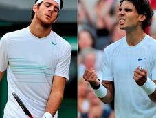 Wimbledon: Delpo pudo Rafa, avanzó cuartos
