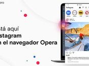 Opera para desmarca resto navegadores acceso integrado Instagram