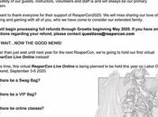 ReaperCon 2020 Reaper Miniatures. Suspendida