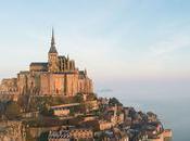 mont saint michel region: vista dron