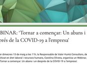 Valor Humà prepara webinar para analizar antes después Covid-19
