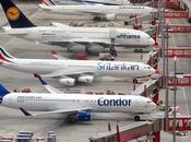 Efecto coronavirus aeropuertos flota aviones parada