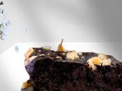 Brownie plátano nueces