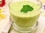 Crema fría lechuga aguacate (sin cocción)