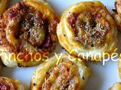 Rollitos tomate, queso salami