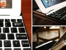 Caja aluminio teclado IPAD convierte MacBook