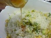 Ensalada arroz, aguacate maiz