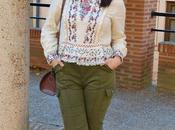 Pantalones khaki estilo cargo Femme Luxe