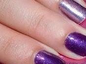 Uñas purple chrome