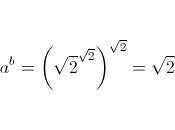 Potencias irracionales: irracional