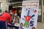 Recogida firmas Barcelona libertad Cinco