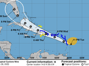 Tormenta atravesaría jueves según proyección 11:00 martes.