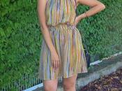 Vestido halter multicolor