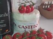 Ensalda queso cabra tomates cherry.