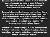 Sonorama Ribera Streaming, aplazado