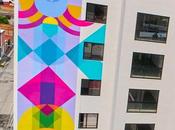 Janin Garcin: artista potosina pinta mural conjunto residencial