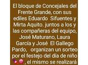 Frente Grande festeja Niño sorteo radio pueblo