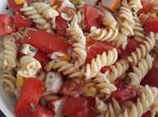 Ensalada espirales anchoas surimi queso