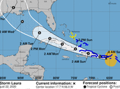 Inminente llegada tormenta Laura República Dominicana.