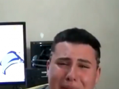 Fanático Barça ruega llorando Messi “¡No vayas!”