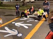 Cebratón: UASLP pinta pasos peatonales favor peatón