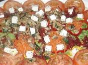 Ensalada champiñones tomates