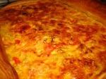 Quiche puerro tomate