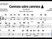 Campana sobre campana Spanish Notas Sheet Music Flute Recorder Oboe Violino...