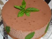 Tarta mousse chocolate hierbabuena