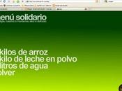 Menú solidario vacaciones