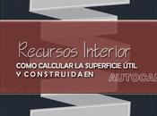 Como calcular superficie útil construida plano Autocad