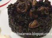 Arroz negro calamares salsa alioli