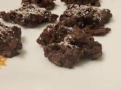 Rocas chocolate gluten copos maíz, nueces, pasas coco