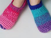 Rainbow crochet sleepers