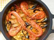 Arroz caldoso gambas, cangrejos galeras