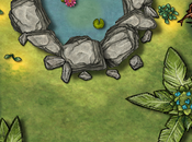 Battle 30x40: Sacred well water forest, manitano