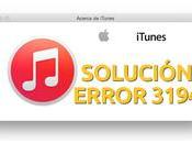 Error 3194 iTunes restaurar actualizar iPhone Solución