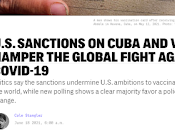 Sanciones Cuba Venezuela obstaculizan lucha contra Covid-19