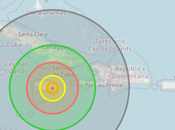 Mapa visualización daños impactos asteroides
