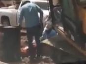(video) Maquinaría aplasta trabajador obras Saucito