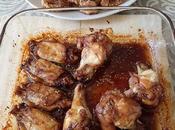 Alitas pollo salsa soja sirope dearce