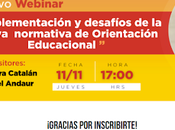 Preuniversitario Pedro Valdivia, invita Webinar llamado "Implementación desafíos nueva normativa Orientación Educacional".