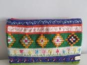 Video neceser clutch boho handmade