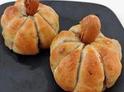 Calabazas carne para Halloween, rellenas queso