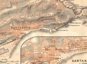 Wagner Debes,Leipzig:Mapa Santander alrededores 1899
