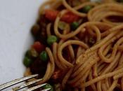 Espaguetis bourguignon